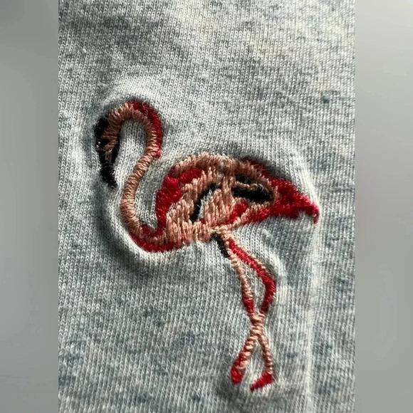 ZARA MAN | men’s embroidered flamingo t-shirt. Size: L - Picture 2 of 9